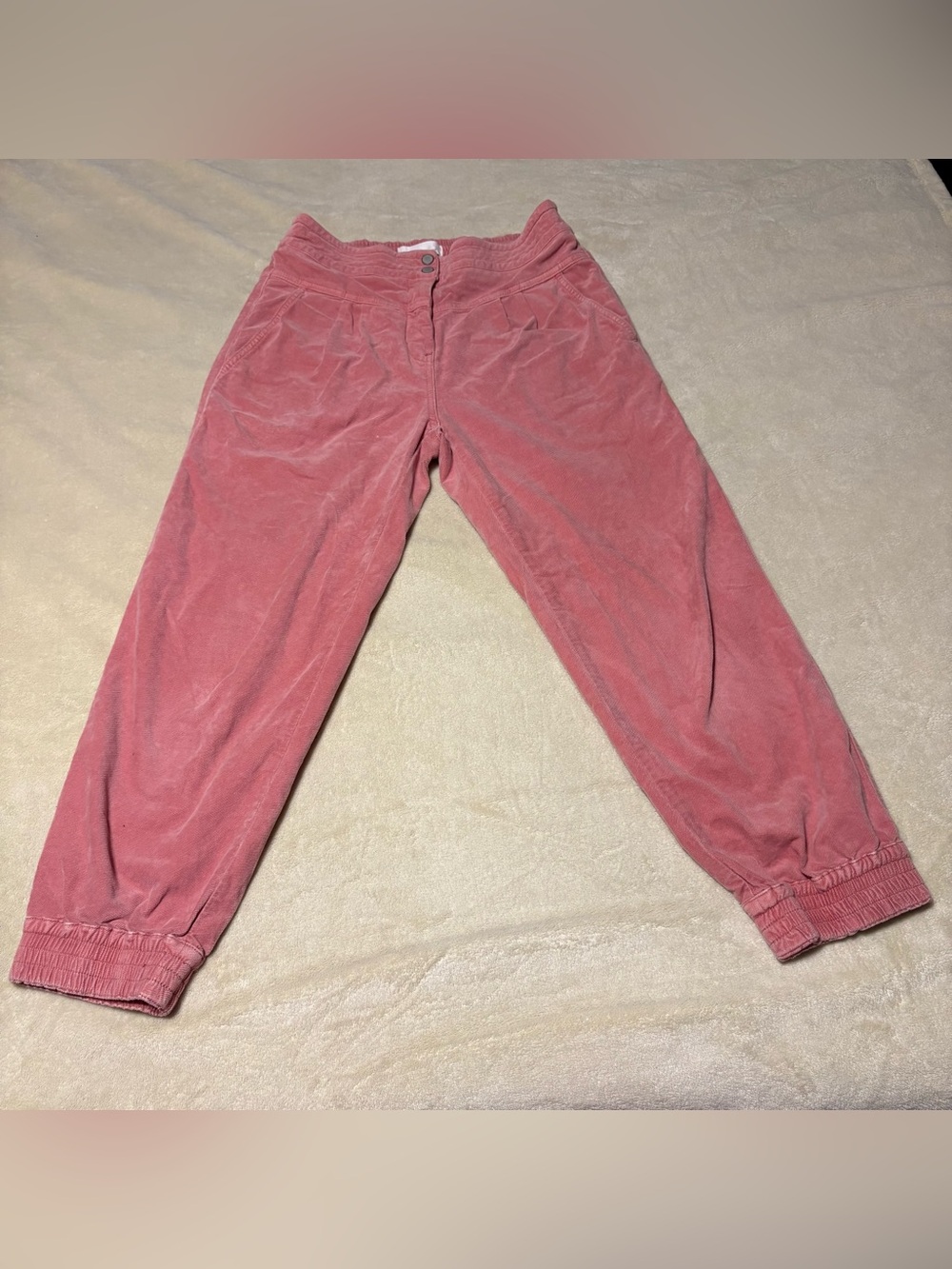 Anthropologie Dusty Rose Corduroy Jogger Pants